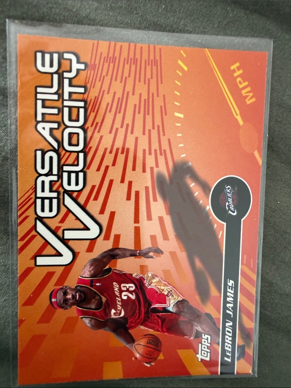 Topps LeBron James Basketball Card - Orange, Red
